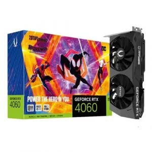 ZOTAC Gaming GeForce RTX 4060 8GB OC Spider-Man Across The Spider-Verse Bundle Nvidia Graphic Card