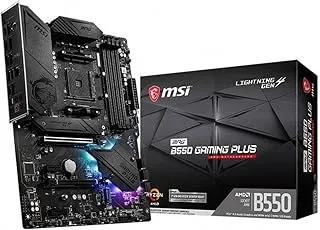 MSI MPG B550 Gaming Plus AMD AM4 DDR4 m.2 USB 3.2 Gen 2 HDMI ATX Motherboard AMD Ryzen 5000 Series Desktop Processors