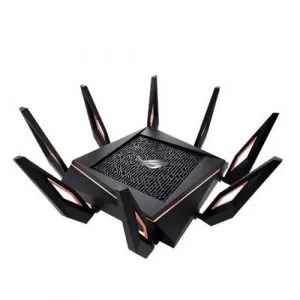 ASUS ROG Rapture GT-AX11000 Tri-Band WiFi 6 Gaming Router – 10 Gigabit Speeds, Triple-Level Game Acceleration, Aura RGB, AiMesh Support