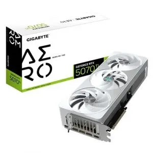 Gigabyte Nvidia GeForce RTX 5070 Ti Aero OC White 16GB GDDR7 Triple Fan Graphics Card