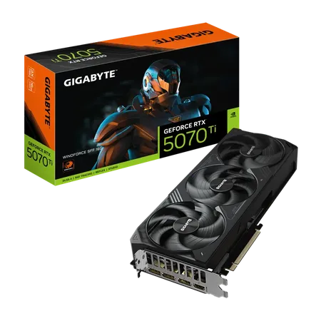 GIGABYTE GEFORCE RTX 5070 TI WINDFORCE 16GB GRAPHICS CARD