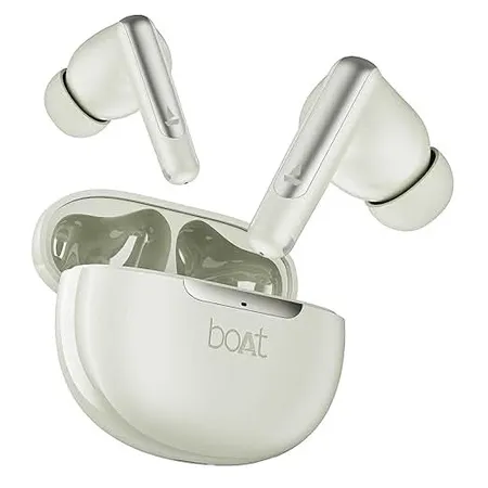 Boat Airdopes 141 Elite ANC TWS Ear Buds Wireless Earphones with mic (White)