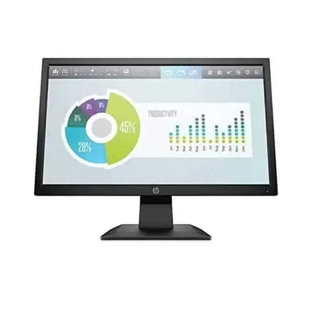 HP P204v 19.5 Inch HD Plus LED Anti-Glare Adjustable Computer Monitor with Vesa Mount Support