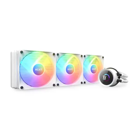 Nzxt Kraken 360 Rgb 360mm Aio Liquid Cooler (Matte White) (RL-KR360-W1)