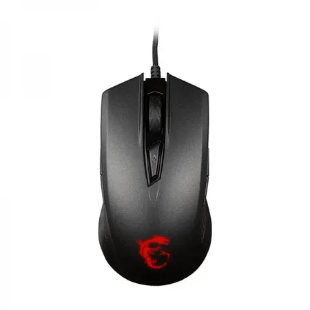 MSI Clutch GM40 RGB Wired Ambidextrous Gaming Mouse ( CLUTCH-GM40 ) ( 5000DPI / 9 Macro Button ) ( Black )