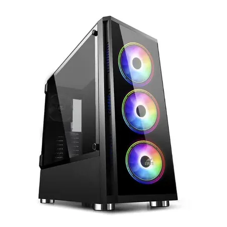 ANT ESPORTS ICE-4000 RGB Mesh ATX Mid Tower Cabinet (Black)