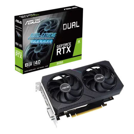 ASUS Dual GeForce RTX 3050 V2 8GB GDDR6 Graphic Card DUAL-RTX3050-8G-V2
