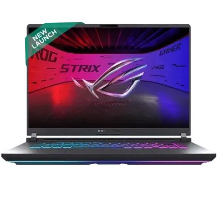 ASUS ROG Strix G16 G615LM-S5128WS Intel Core Ultra 9 Gaming Laptop (16GB, 1TB SSD, Windows 11 Home, 8GB Graphics, 16 inch 240 Hz 2.5K WQXGA IPS Display, NVIDIA GeForce RTX 5060, MS Office Home 2024, Eclipse Gray, 2.65 KG)