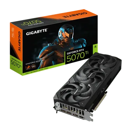 Gigabyte GeForce RTX 5070 Ti WINDFORCE OC 16G 256-Bit GDDR7 Graphics Card