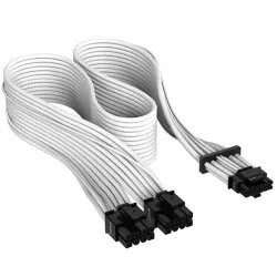 Corsair Premium Individually Sleeved 12+4pin PCIe Gen 5 12VHPWR 600W Cable White (CP-8920332)