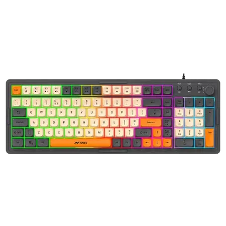 ANT ESPORTS MK800 PRO GAMING KEYBOARD (GREY, BEIGE, ORANGE)