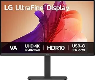 LG Ultrafine Monitor 32U720A-B - 4K UHD VA 32 inch, 60Hz, 5ms GtG, HDR10, Home/Office Display, Eye Care Features, Built-in Speakers, HDMI, DisplayPort, USB-C with 90W PD, Black