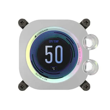 CORSAIR iCUE LINK XC7 RGB ELITE CPU Water Block (LGA 1700, AM5, AM4) – White