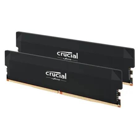 Crucial Pro Overclocking 32GB (2x16GB) DDR5 6400 MHz CL38 UDIMM Memory Kit (Black)