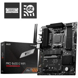 MSI Pro B650-S WiFi DDR5 AMD AM5 ATX WiFi 6E PCIe 4.0 Gaming Motherboard