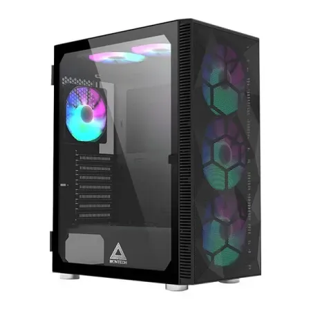 Montech X3 Glass RGB (ATX) Mid Tower Cabinet (Black)