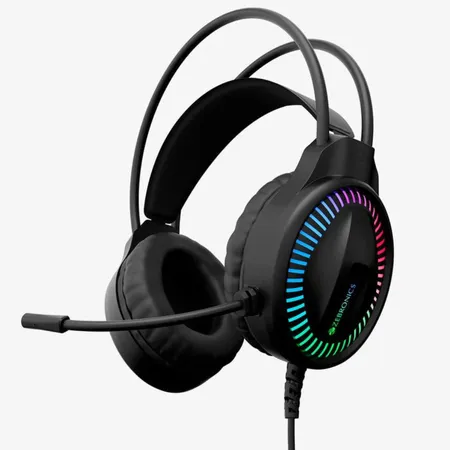 ZEBRONICS BLITZ USB RGB Wired 7.1 Surround Gaming Headphones with Mic (Black) ( PC )