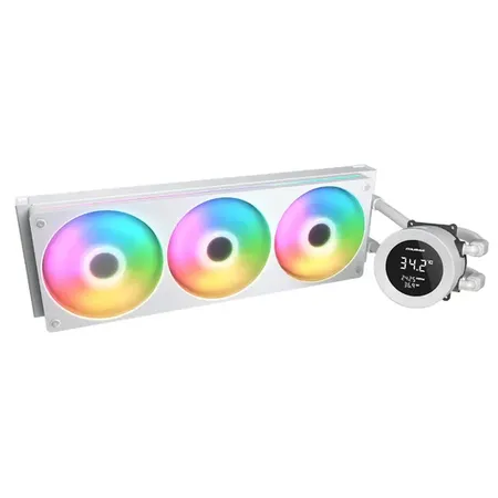 Cougar Poseidon Vistek ARGB 360mm CPU Liquid Cooler with 1.9‑inch Digital Display White