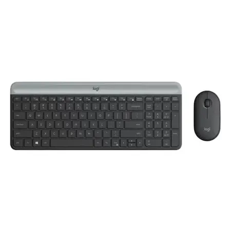 Logitech MK470 Slim Wireless Keyboard and Mouse Combo (Black)