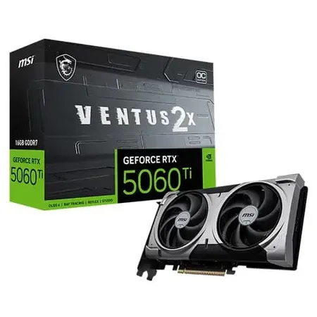 MSI RTX 5060 Ti Shadow 2X OC Plus 16GB GDDR7 Graphics Card (G506T-16S2CP)