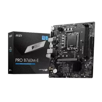 MSI PRO B760M-E DDR5 Intel B760 LGA 1700 Socket Micro-ATX Motherboard