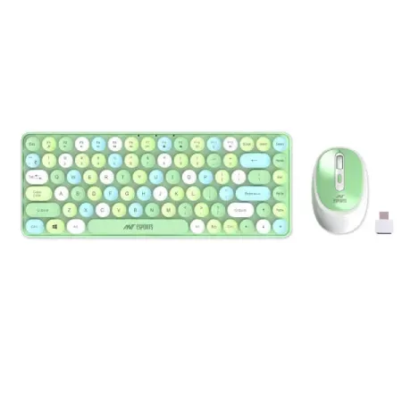 Ant Esports WKM33 Wireless Keyboard and Mouse Combo (Apple Green) (WKM33-APPLE-GREEN)