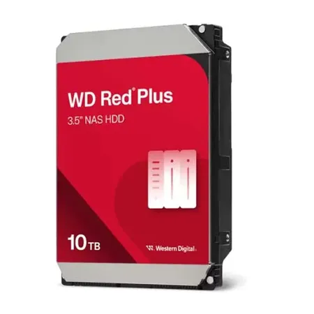Western Digital Red Plus 10TB HDD 3.5" SATA 6 Gb/s 5400RPM Internal NAS Hard Drive