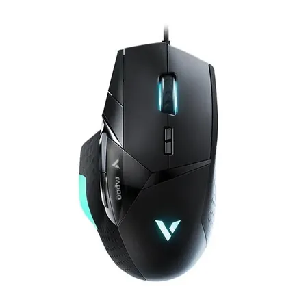 RAPOO VT900 Wired Ergonomic Gaming Mouse ( VT900 ) ( 16000DPI / 12 Macro Button ) ( Black )