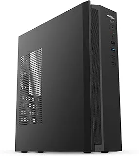 Frontech Daisy Ultra Slim Micro-ATX Computer Cabinet with Built-in 500W PSU, USB 3.0, and HD Audio (FT-4401)