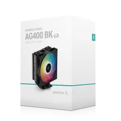 Deepcool AG400 ARGB 120mm CPU Air Cooler (Black) (R-AG400-BKANMC-G-2)