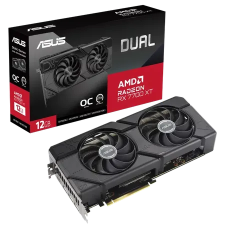 ASUS Dual Radeon RX 7700 XT OC Edition 12GB GDDR6 Graphic Card Dual-RX7700XT-O12G