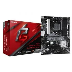 ASRock B550 Phantom Gaming 4/ac (Wi-Fi) Motherboard (AMD Socket AM4/3rd Gen Ryzen Series CPU/Max 128GB DDR4 4733MHz Memory)