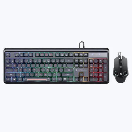 ZEBRONICS SET COMBAT WHITE KEYBOARD