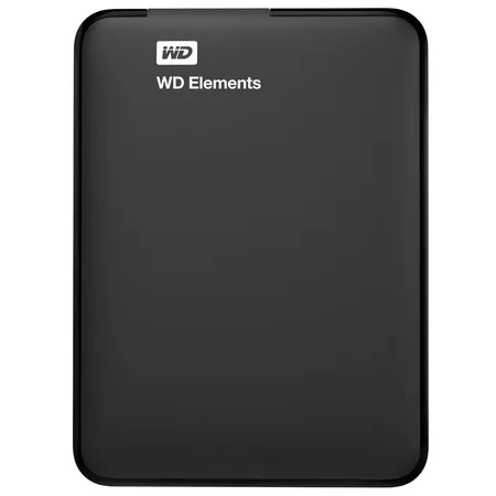 Western Digital Elements 1TB Portable External Hard Drive - Black (WDBHHG0010BBK-EESN)