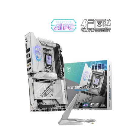 MSI MPG Z890 Edge Ti WiFi DDR5 Intel LGA 1851 ATX WiFi 7 PCIe 5.0 Gaming Motherboard