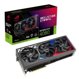 ASUS ROG Strix GeForce RTX 4080 16GB GDDR6X White OC Edition 4080 Graphics Card ROG-STRIX-RTX4080-O16G-WHITE