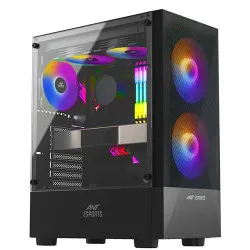 Ant Esports ICE-100 (ATX) Mid Tower Gaming Cabinet - Black