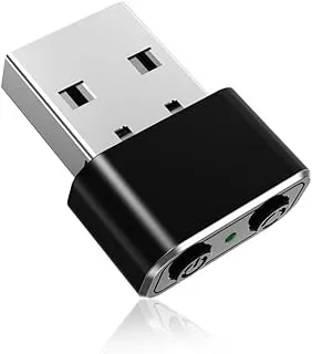 Verilux® Mouse Jiggler Tiny Undetectable Mouse Mover with Separate Mode and ON/Off Buttons, 3 Jiggle Modes Automatically Simulates Mouse Movement to Keep Screen Active, Driver-Free, Plug-and-Play