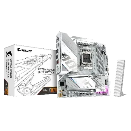 GIGABYTE X870M AORUS Elite WIFI7 ICE AMD AM5 Motherboard