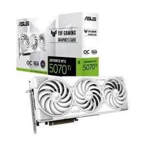 ASUS TUF Gaming RTX 5070 Ti OC 16GB GDDR7 White Graphics Card (TUF-RTX5070TI-O16G-WHITE-GAMING)
