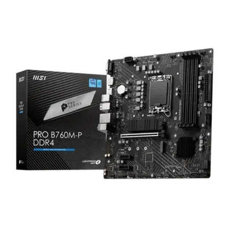 Msi Pro B760M-P Ddr4 Lga1700 Matx Motherboard