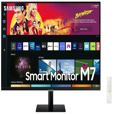 SAMSUNG LS32AM700UWXXL 32 Inch UHD 60Hz VA Panel 99% SRGB 8MS Gaming Monitor