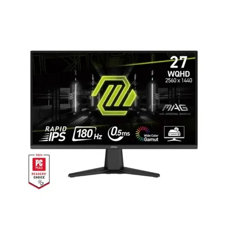 MSI MAG 275QF 27 Inch 2K WQHD 180Hz IPS Panel 101%SRGB 0.5MS Adaptive Sync Gaming Monitor