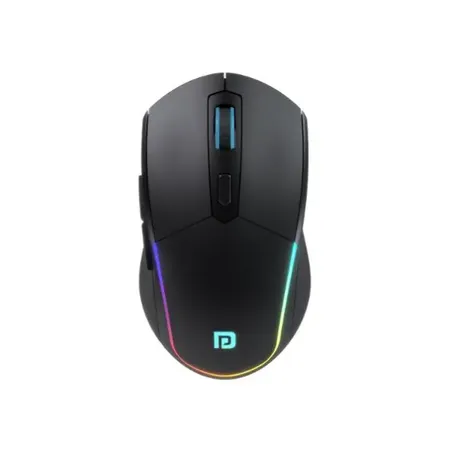Portronics Toad One Bluetooth Mouse with 2.4 GHz & BT 5.3 Dual Wireless, 6 Buttons, Rechargeable, RGB Lights, Connect 3 Devices, Ergonomic Design for Laptop, Smartphone, Tablet (White)