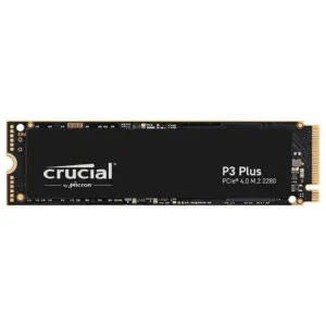 Crucial 4TB P3 Plus PCIe Gen 4 M.2 2280 NVMe Internal SSD with Speed Upto 4,800 MB/s and Limited 5 Year Warranty