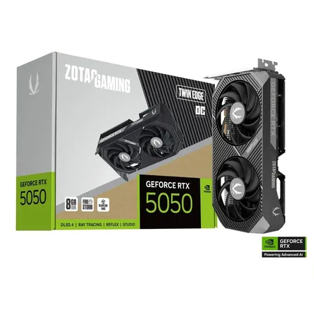 ZOTAC GAMING GeForce RTX 5050 Twin Edge OC 8GB GDDR6 Graphic Card ZT-B50500H-10M