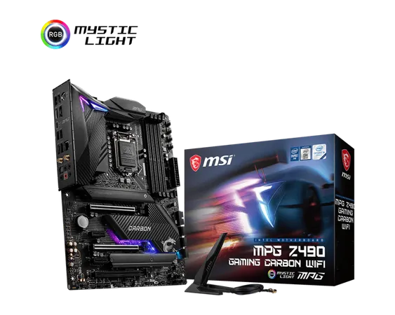 MSI MPG Z490 GAMING CARBON WIFI INTEL LGA1200 MOTHERBOARD