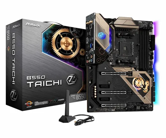 ASROCK B550 TAICHI RAZER EDITION MOTHERBOARD (AMD SOCKET AM4/RYZEN 5000, 4000G AND 3000 SERIES CPU/MAX 128GB DDR4 5200MHZ MEMORY)