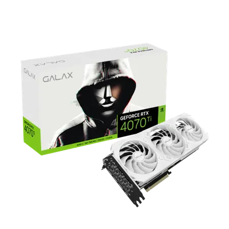 GALAX GeForce RTX 4070 Ti EX Gamer White (1-Click OC) V2 12GB Nvidia Graphic Card