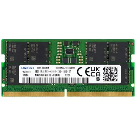 Samsung 16GB DDR5 RAM 4800MHz CL40 1Rx8 262-Pin SODIMM Laptop Memory (Pulled Out)